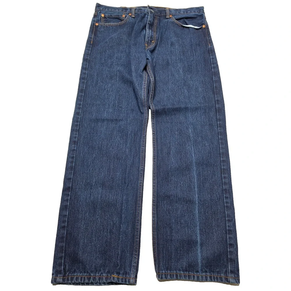 Levi's 505 Blue Denim Jeans Men's 38x30 100% Cotton